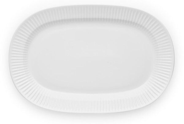 Bílý porcelánový servírovací talíř Eva Solo Legio Nova, 37,5 x 25 cm