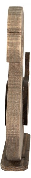 Dekorace Socha Labuť Hnědá 38*6*43 cm – 38x6x43 cm