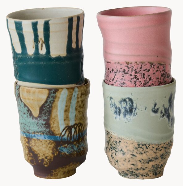 Sada ručně malovaných hrnků Artist Ceramics, 4 díly