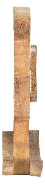 Dřevěná dekorace králíčí dívka v šatičkách M – 14x7x25 cm