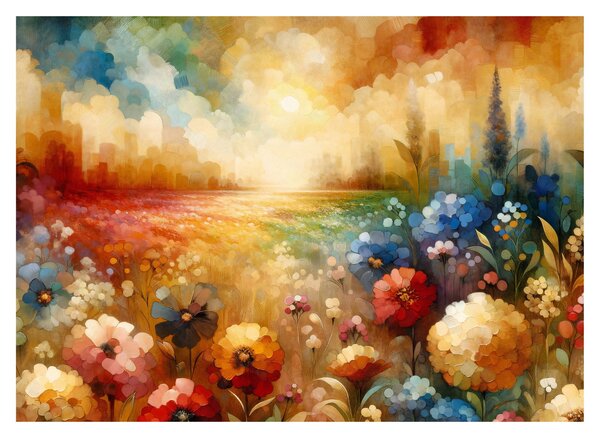 Obraz - Pestrobarevná louka (70x50 cm)