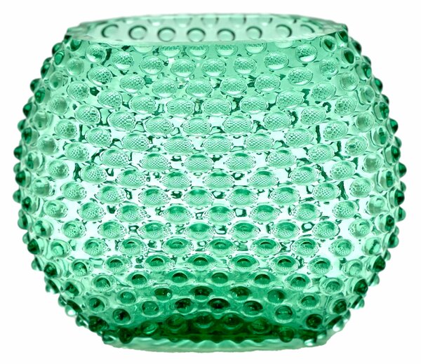 Sklárna Častolovice - Váza 15cm - Hobnail - Ananas - beryl