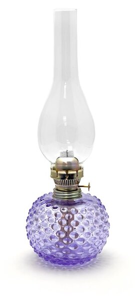 Sklárna Častolovice - Petrolejová lampa Ema - Hobnail - Ananas - alexandrit