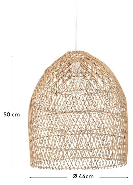 Ratanové stínidlo v přírodní barvě ø 44 cm Domitila – Kave Home