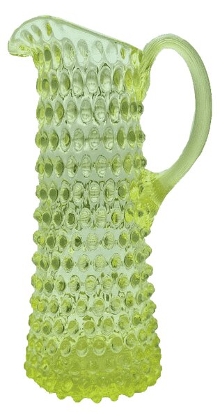 Sklárna Častolovice - Džbán 1,2l - Hobnail – Ananas – uranová žluť