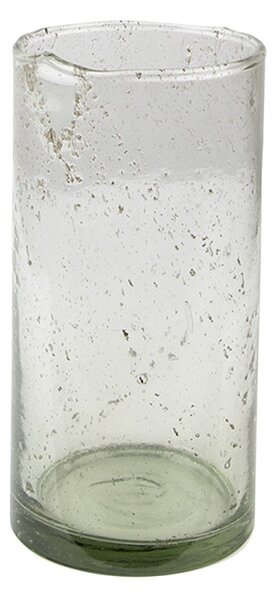 Skleněná transparentní foukaná váza Sandy – 10x20 cm