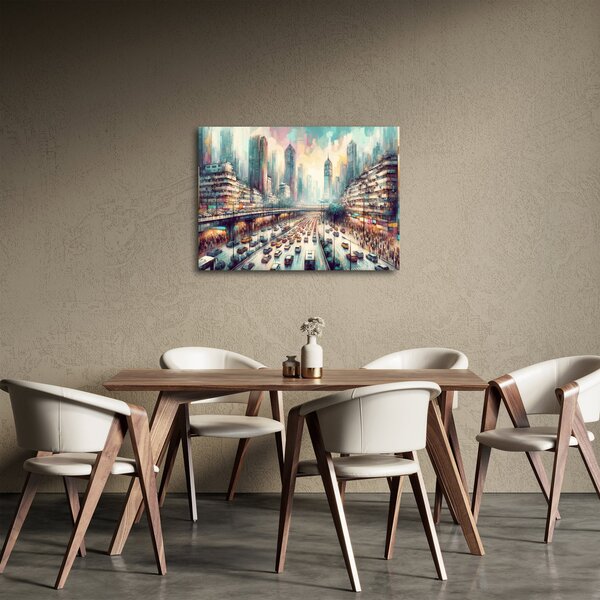 Obraz - Život velkoměsta (70x50 cm)