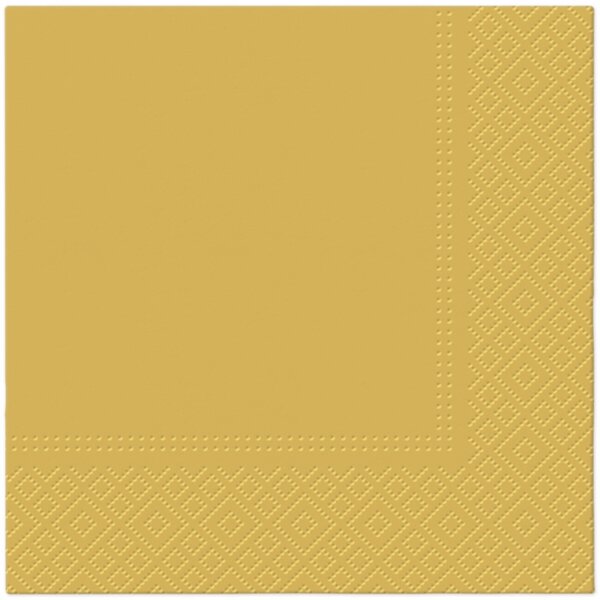 Papírové ubrousky ZLATÉ 33x33 cm HORECA 20