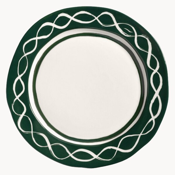 Sada ručně malovaných porcelánových snídaňových talířů Festivo, 2 díly