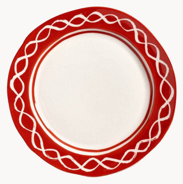 Sada ručně malovaných porcelánových snídaňových talířů Festivo, 2 díly