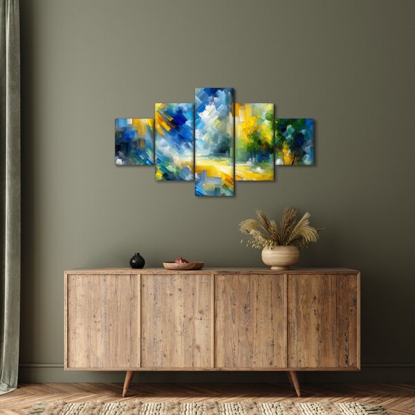 Obraz - Abstraktní slunečný den (125x70 cm)