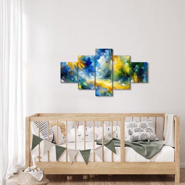 Obraz - Abstraktní slunečný den (125x70 cm)
