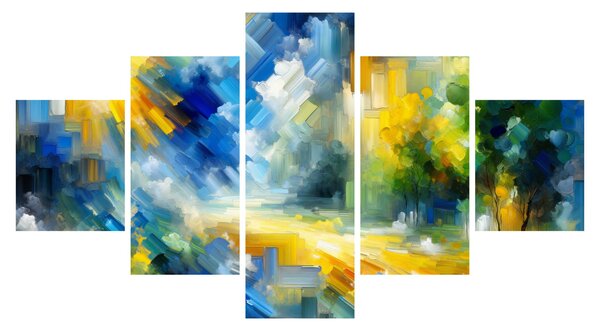 Obraz - Abstraktní slunečný den (125x70 cm)