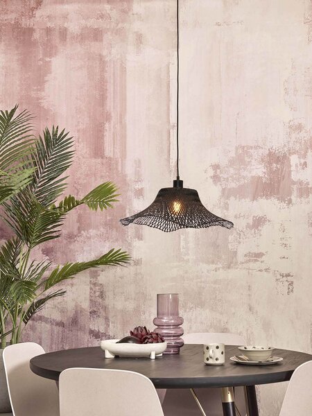 Stropní visící lampa ibiza s 50 x 15 cm černá