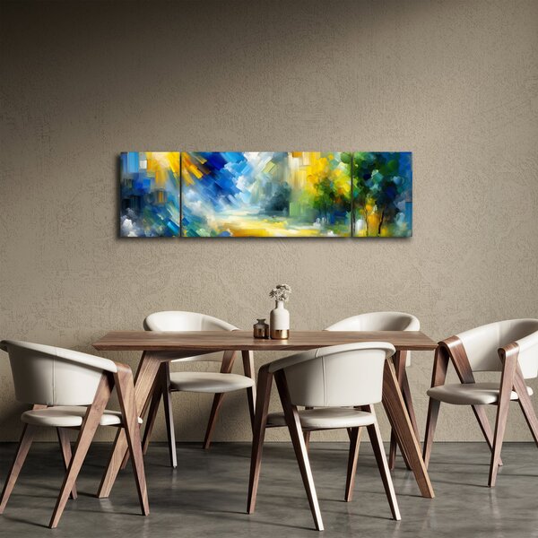 Obraz - Abstraktní slunečný den (170x50 cm)