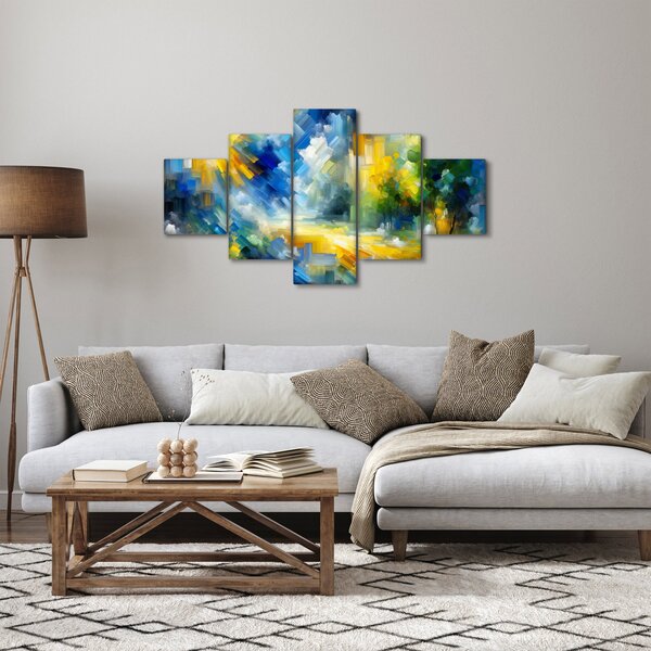 Obraz - Abstraktní slunečný den (125x70 cm)