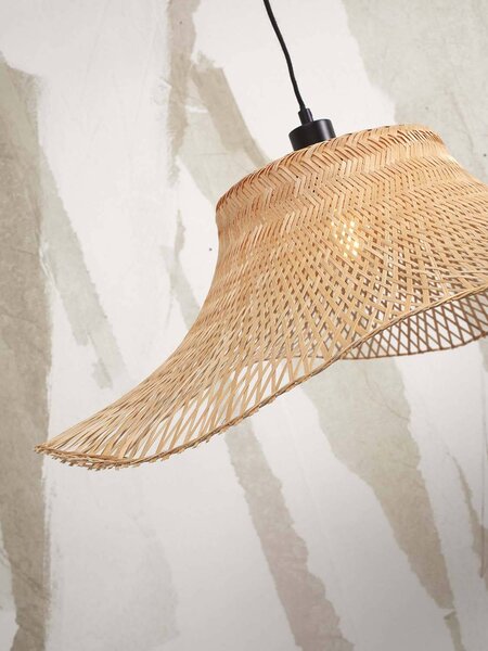 Stropní visící lampa ibiza l 65 x 20 cm přírodní