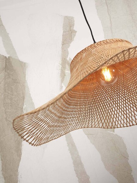 Stropní visící lampa ibiza l 65 x 20 cm přírodní