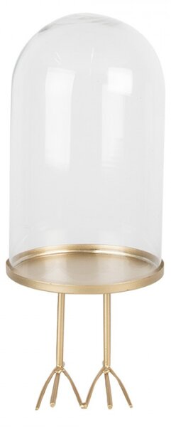 Skleněný zvon zlatý 13x30 cm – 13x30 cm