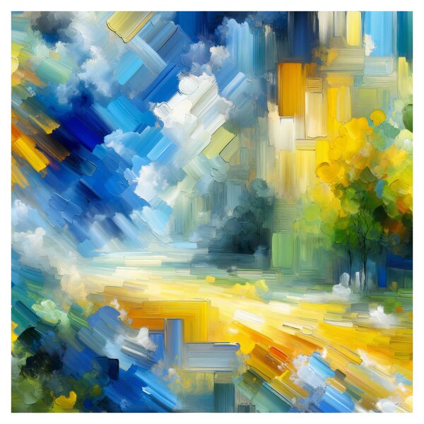 Obraz - Abstraktní slunečný den (30x30 cm)