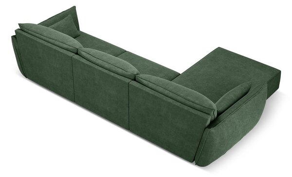 Tmavě zelená rohová pohovka (levý roh) Vanda – Mazzini Sofas