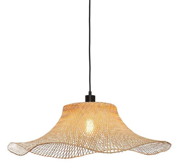 Stropní visící lampa ibiza l 65 x 20 cm přírodní
