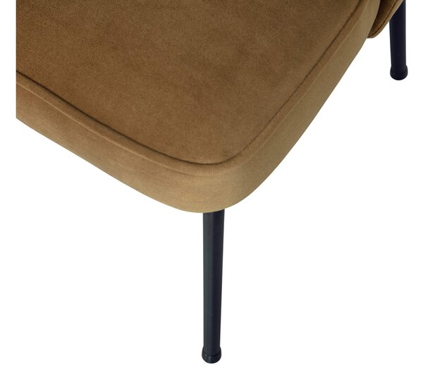 Jídelní židle vogue velvet tmavě žlutá