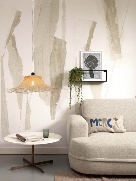 Stropní visící lampa ibiza l 65 x 20 cm přírodní