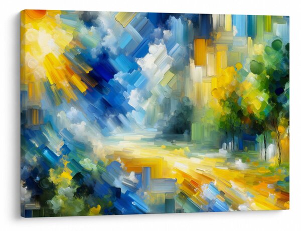 Obraz - Abstraktní slunečný den (70x50 cm)