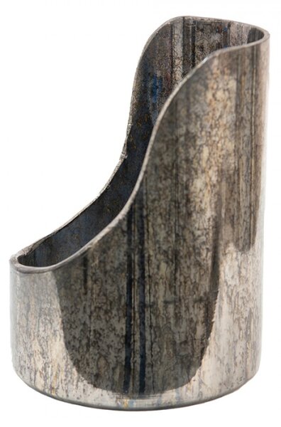 Skleněná čajová svíčka Houder Silver 18*24 cm – 18x24 cm