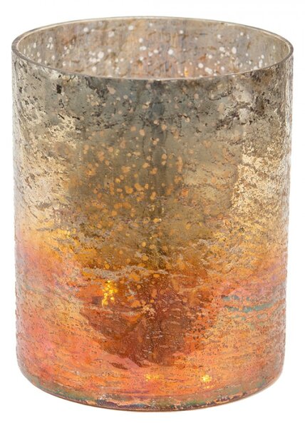 Skleněný nástavec na čajovou svíčku Copper 13*15 cm – 13x16 cm
