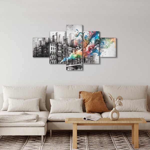 Obraz - Industriální život (125x70 cm)