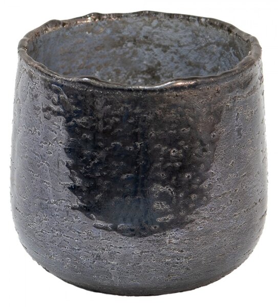 Skleněná čajová svíčka Houder Grey 9*8 cm – 9x8 cm