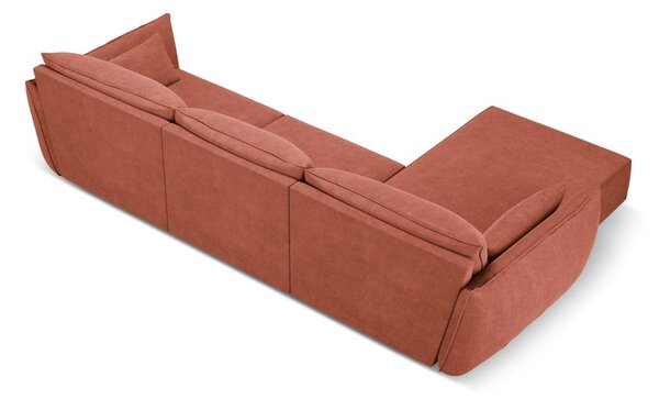 Červená rohová pohovka (levý roh) Vanda – Mazzini Sofas