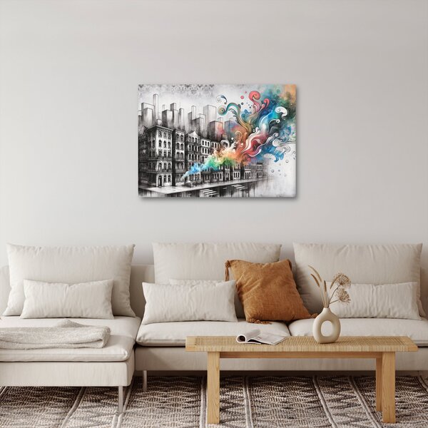Obraz - Industriální život (70x50 cm)
