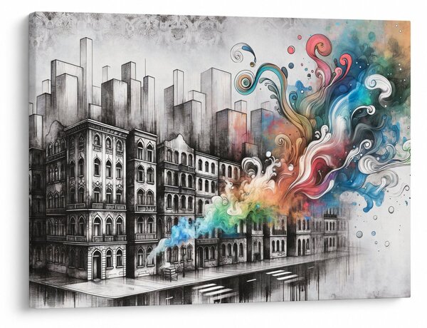 Obraz - Industriální život (70x50 cm)