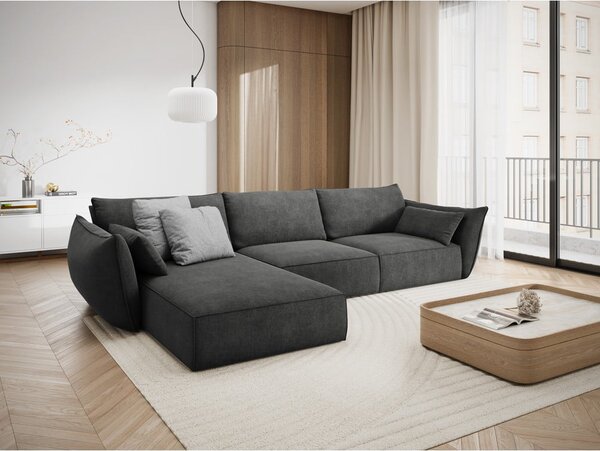 Šedá rohová pohovka (levý roh) Vanda – Mazzini Sofas