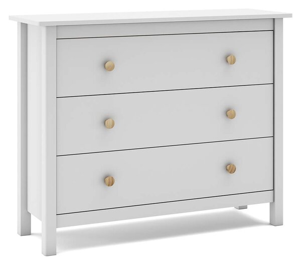 Komoda xamia 100 x 80 cm bílá