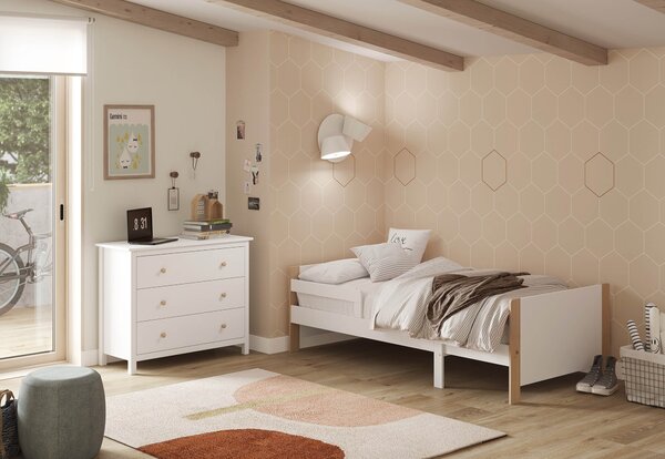 Komoda xamia 100 x 80 cm bílá