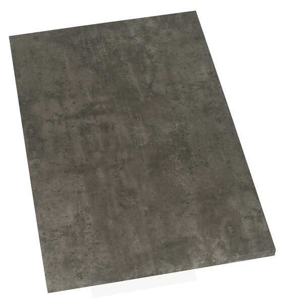 KONDELA Jídelní stůl, beton / bílá matná, 138x90 cm, BOLAST