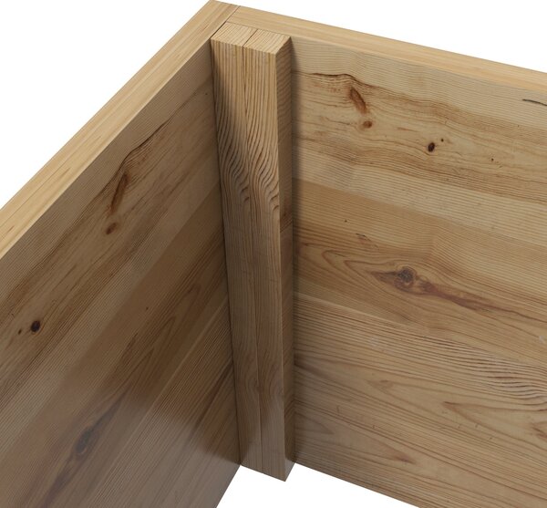 Outsunny Květináč s treláží pro popínavé rostliny, zeleninu a květiny - předolejované smrkové dřevo, rozměry 160L x 55Š x 183V cm, efekt přírodního dř