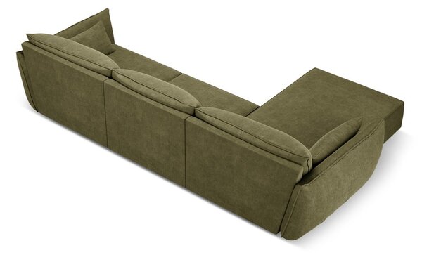 Zelená rohová pohovka (levý roh) Vanda – Mazzini Sofas