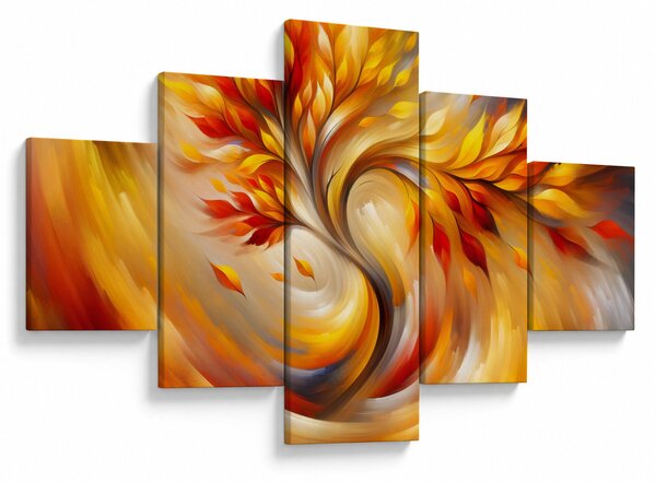 Obraz - Podzimní strom (125x70 cm)