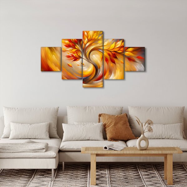 Obraz - Podzimní strom (125x70 cm)