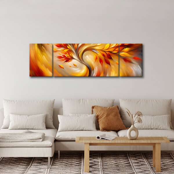 Obraz - Podzimní strom (170x50 cm)