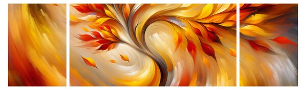 Obraz - Podzimní strom (170x50 cm)