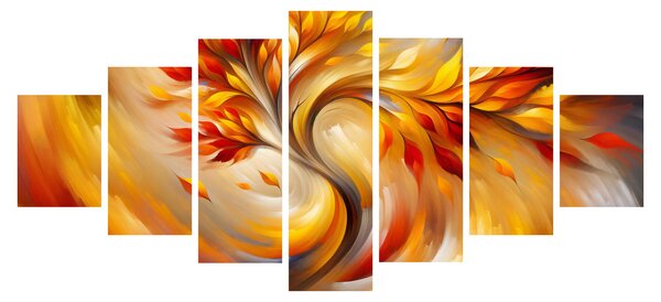 Obraz - Podzimní strom (210x100 cm)