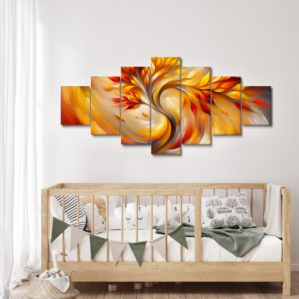 Obraz - Podzimní strom (210x100 cm)