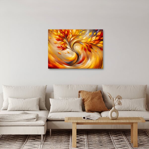 Obraz - Podzimní strom (70x50 cm)