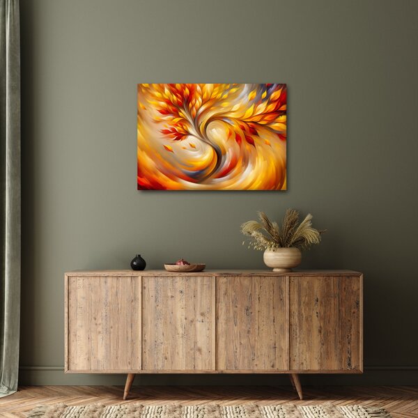 Obraz - Podzimní strom (70x50 cm)